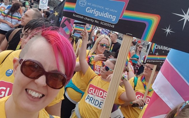 LGBT+, inclusion, diversity, Girlguiding, Pride, Pride Month